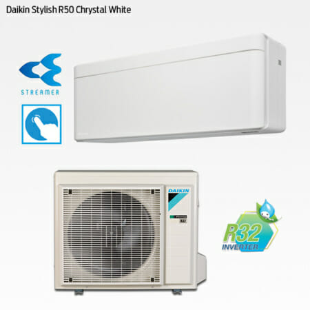 Daikin Stylish R50 Chrystal White FTXA50AW-RXA50B
