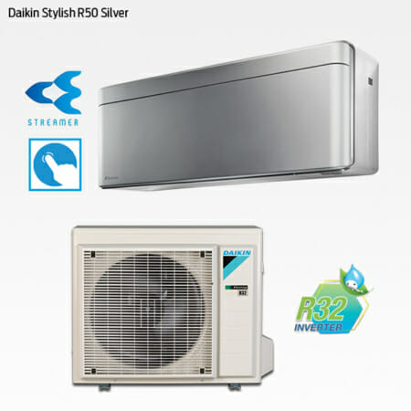 Daikin Stylish R50 Silver FTXA50CS-RXA50B