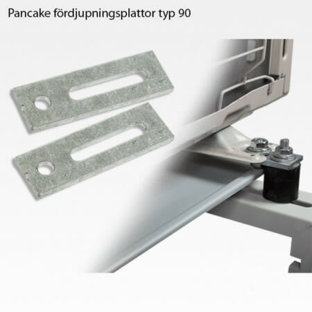 Fördjupningsplattor typ 90