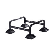 Stort markstativ i svart st&aring;l med stabila gummif&ouml;tter