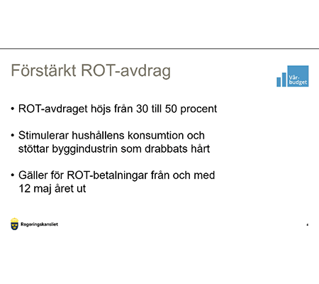 H&ouml;jt rot-avdrag
